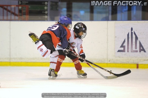 2011-02-13 Milano 0670 Hockey Milano Rossoblu U10-Aosta - Leonardo Quadrio